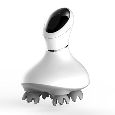 Rechargeable Waterproof Deep Kneading Head Massager for Hair Growth & Stress Relief