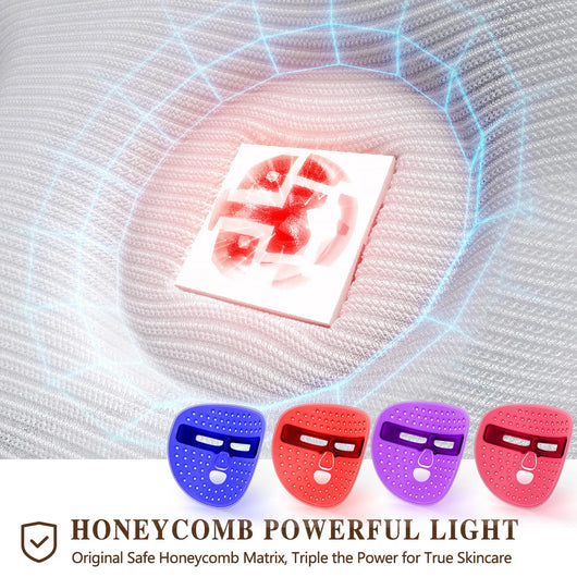 Wireless LED Light Therapy Face Mask – Red, Blue & Near-Infrared Anti-Aging & Acne Treatment