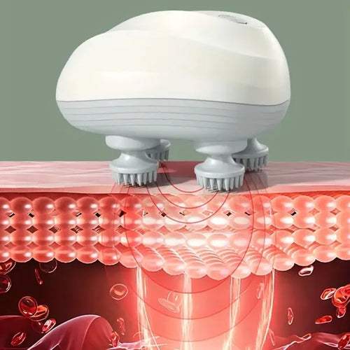 Portable Handheld Electric Deep Tissue Head Massager for Stress Relief, Hair Growth & Relaxation