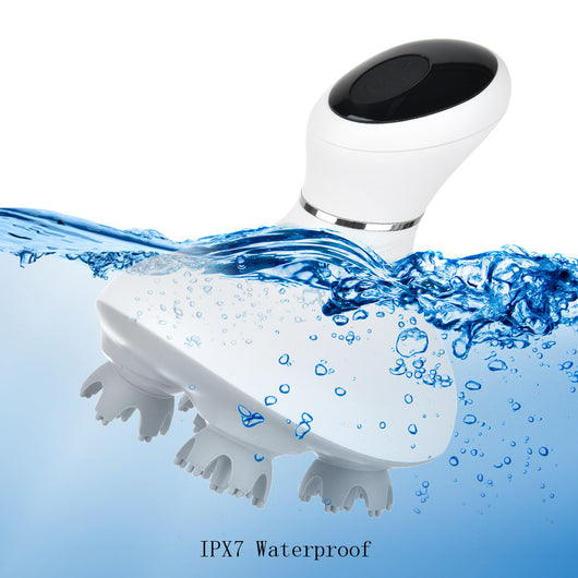 Rechargeable Waterproof Deep Kneading Head Massager for Hair Growth & Stress Relief
