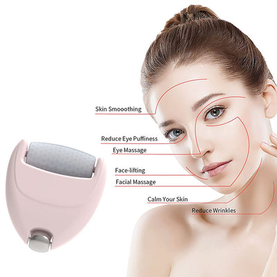 Heart Shaped Ice Roller for Face & Eyes – Cold Compress Facial Massage Tool