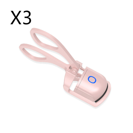 Heated Eyelash Curler Electric with Temperature Control – Mini Portable USB Rechargeable Lash Curler for Long-Lasting Lift