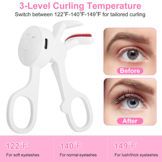 2PCS Heated Eyelash Curler