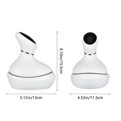 Rechargeable Waterproof Deep Kneading Head Massager for Hair Growth & Stress Relief