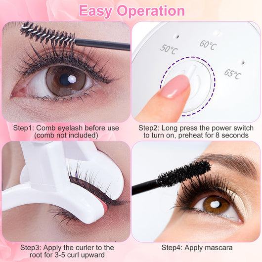 2PCS Heated Eyelash Curler