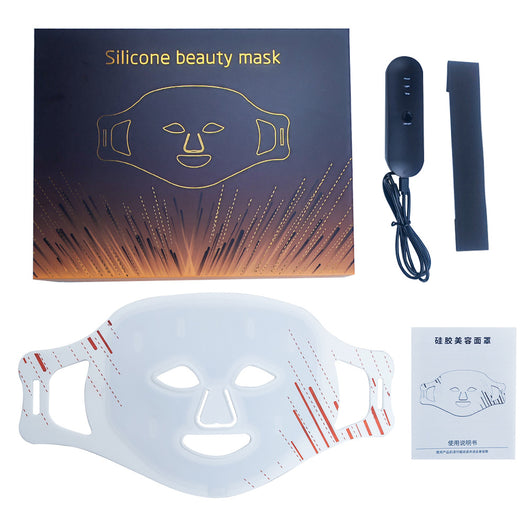 Silicone LED Beauty Photon Light Therapy Face Mask