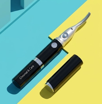 Electric Heated Eyelash Curler & Eyebrow Trimmer