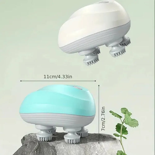 Portable Handheld Electric Deep Tissue Head Massager for Stress Relief, Hair Growth & Relaxation