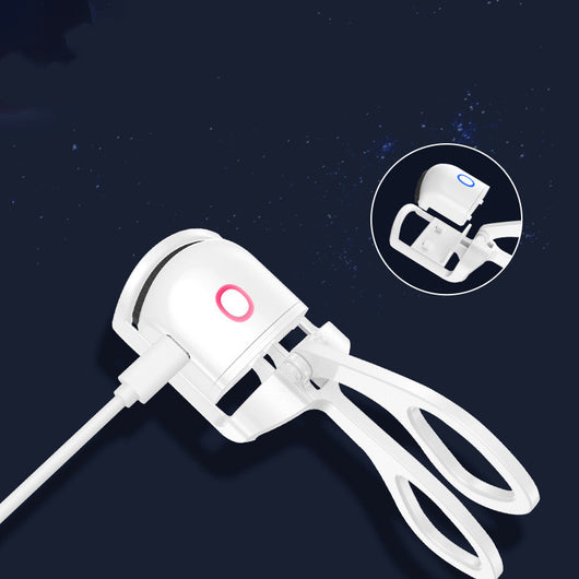 Heated Eyelash Curler Electric with Temperature Control – Mini Portable USB Rechargeable Lash Curler for Long-Lasting Lift