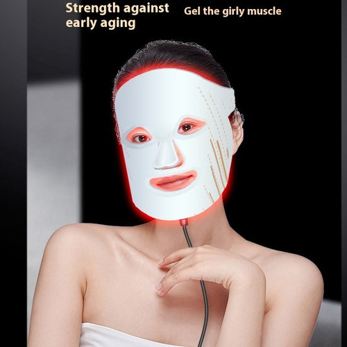 Silicone LED Beauty Photon Light Therapy Face Mask